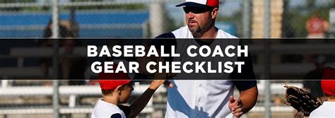 youth baseball coaching gear